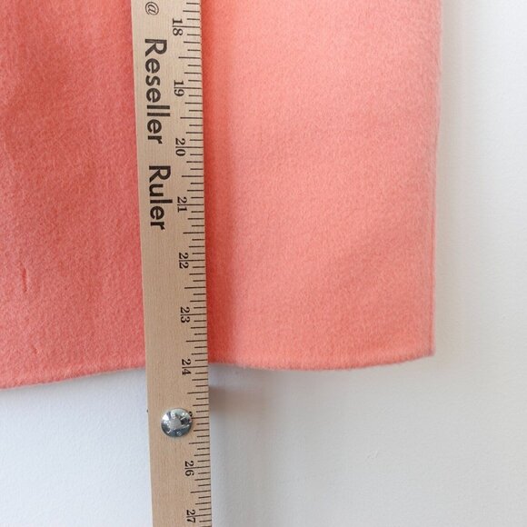 LORO PIANA Skirt 44 Italian Pink Cashmere MEDIUM Luxury Fall Peach Fuzz $2,850 - Picture 6 of 14